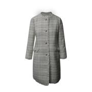 Metallic Tweed Pearl Button Coat