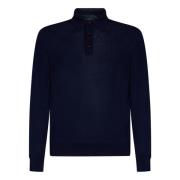 Stilfuld Navy Blå Sweatshirt til Mænd