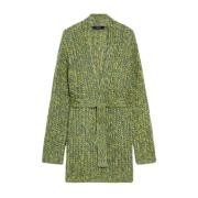 Oversized Cardigan med V-hals