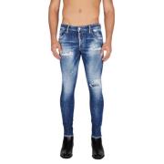 Slidte Maling-Sprængte Skinny Herre Jeans