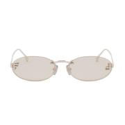 Krystal Oval Solbriller Pink Rimless