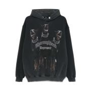 Hooded Sweatshirt med Thoroughbred Print