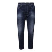 Blå Bomuld Indigo Slim Jeans