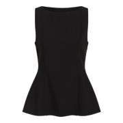 Elegant Peplum Top med Skræddersyet Pasform