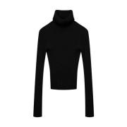 Elegant Turtleneck Strik Top