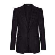 Pinstripe Uld Blazer Jakke