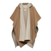 Broderet Logo Uld Poncho