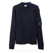 Lambswool Crewneck Sweater med Ciniglia Detalje