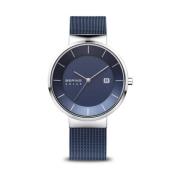 Herre solur 39 mm 5 ATM Sol Slim Design Armbånd Milanese 14639-307