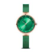 Dameur Charity 31 mm Safirglas 5 ATM Sol Slim Design Armbånd Milanese ...