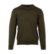 Grøn Sweater Girocollo Stil