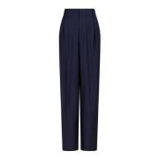 Pinstripe Wide Leg High Rise Bukser