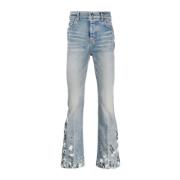 Maling Splatter Flare Jeans 'Clay Indigo'