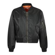 Stilfuld Curved Hem Bomber Jacket