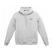 Grå Bomuld Basic Herre Hoodie