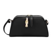 Sort Crossbody Taske med Raffinerede Detaljer