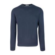 Blå Crew Neck Sweater