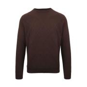 Kashmir sweater med ternbroderi