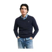 Ultrafin lammeuld V-hals pullover