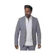 Grå meleret blazer vest