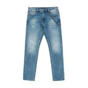 Regular Fit Jeans med Distressed Detaljer