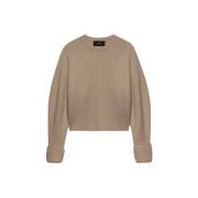 Blød Cashmere Sweater Grå Taupe