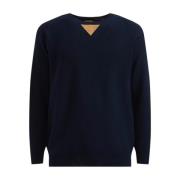 Blå Geo Classic Sweater