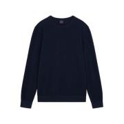 Marinefarvet Bomuld Crew Neck Sweater