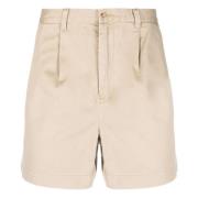 Casual Beige Bomuldsshorts