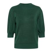 Feminin Turtleneck Pullover Garden Topiary