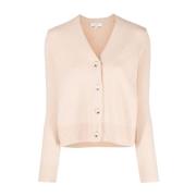 Elegant Brun Cashmere Cardigan