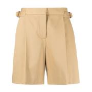 Brun Læder Casual Bermuda Shorts