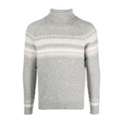 Grå Cashmere Silke Casual Sweater