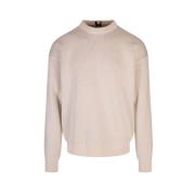 Beige Crew Neck Sweater