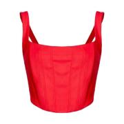 Stropløs Viskose Bustier Top