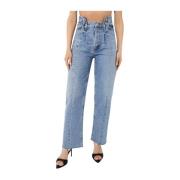 Højtaljede Wide Leg Jeans