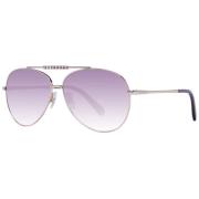 Rosaguld Kvinder Solbriller Aviator Gradient