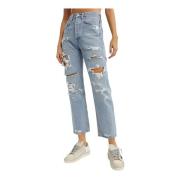 Revnet Mid Rise Blå Jeans