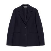 Jersey Blazer med Deconstructed Silhouette