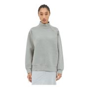 Side Zip Sweatshirt i bomuldsblanding