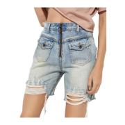 High Waist Bridgette Denim Shorts