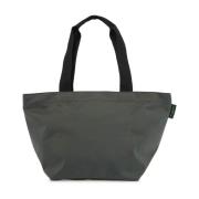 Farveblok Nylon Tote Taske