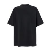 Sort T-shirt med Crew Neck