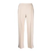 Casual Beige Track Pants med kontrast