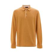 Beige Bomuld Polo Skjorte