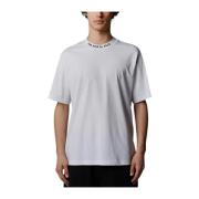 Ribbet rund hals logo T-shirt