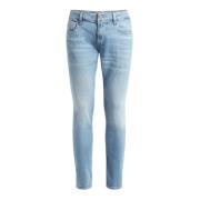 Skinny Fit Blå Denim Jeans