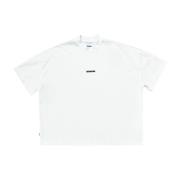 Oversize Box Logo T-Shirt Bianca