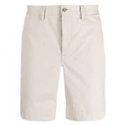 Casual Beige Bomuld Elastan Shorts