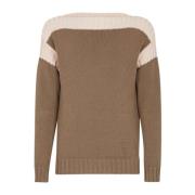 Beige Bomuld Kashmir Sweater AW23